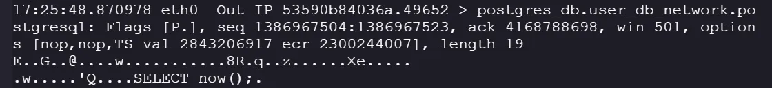 example query showing up in dump